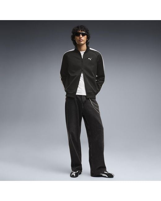 PUMA Black T7 Track Jacket for men