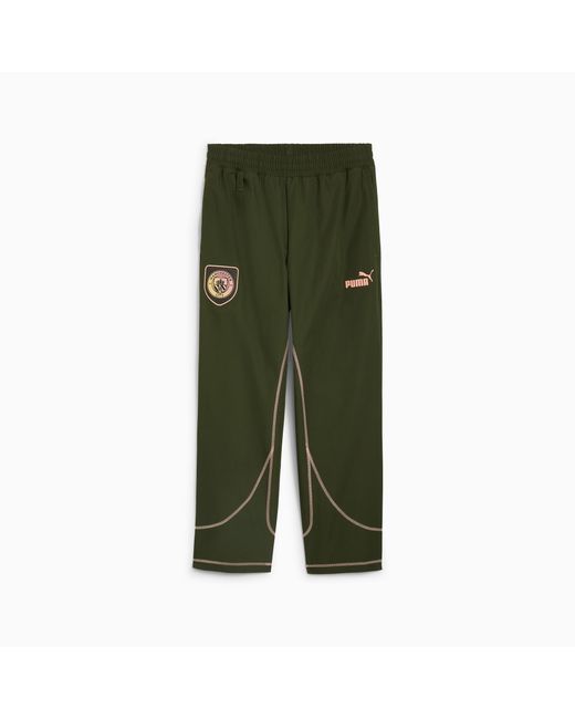 PUMA Green Slim-Fit Manchester City Track Pants