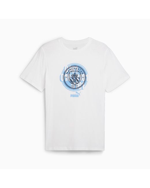 PUMA White Manchester City Ftblculture T-shirt for men