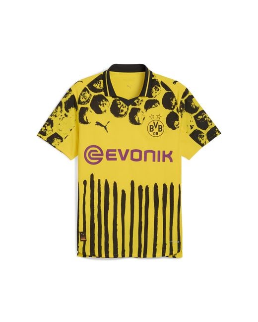 PUMA Kidsuper X Borussia Dortmund Authentic Shirt Voor Zwart/Geel, Maat in het Yellow voor heren