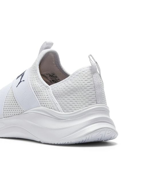 PUMA White Softride Harmony Slip-On Shoes