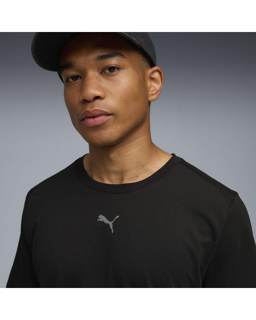 PUMA Black Tad Essentials Solid Cat T-Shirt for men