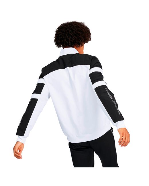 PUMA Bmw M Motorsport Street Men s Woven Jacket in White for Men Lyst