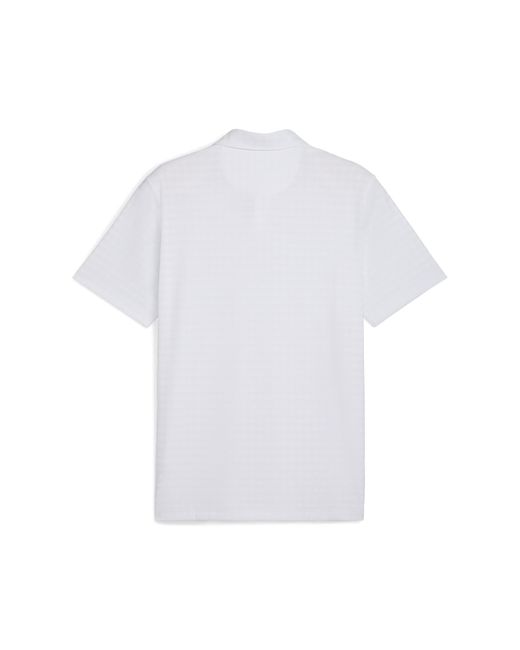PUMA Mattr Houndstooth Golfpolo Herren, Kleidung, Glow in White für Herren