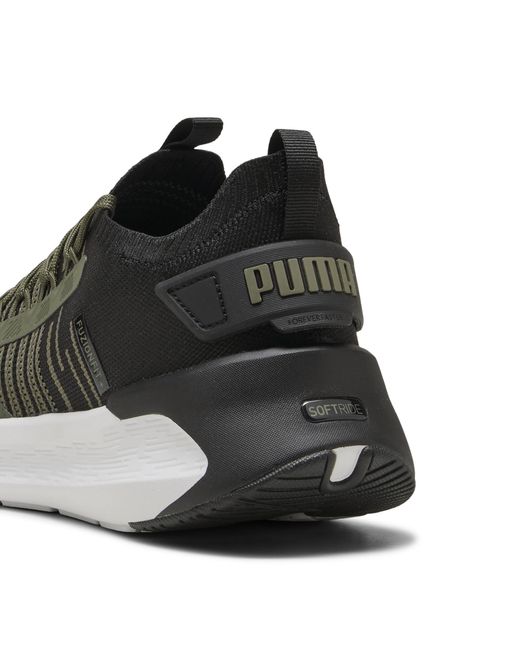 PUMA Softride Symmetry Fuzion Hardloopschoenen Voor Groen/Zwart/Grijs, Maat in het Green