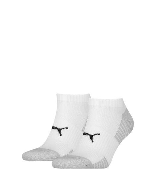 PUMA White 6 Paar gepolsterte Sneaker Socken & / unsichtbare Sportsocken