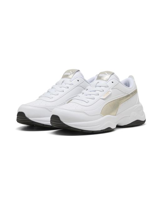 PUMA White Cilia Mode Metallisch Whisper Sneakers Damen, Schuhe