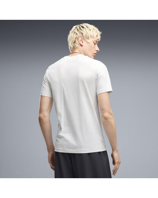 PUMA White Class Graphic T-Shirt for men