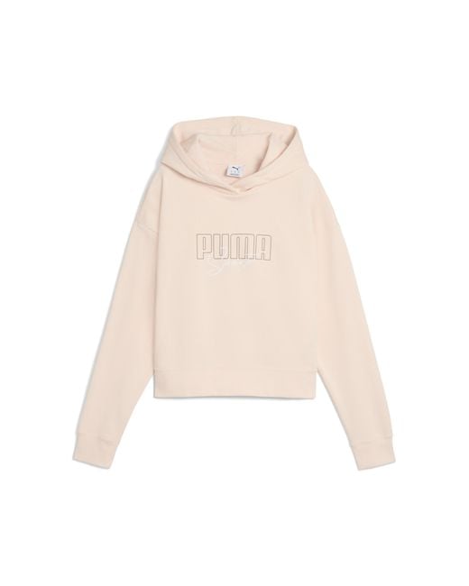 Sudadera Con Capucha Essentials Elevated Comfort Para Mujer, Ropa, Rosebay PUMA de color Natural