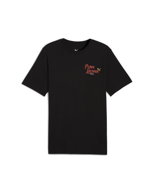 PUMA Black Las Vegas Graphics T-Shirt for men