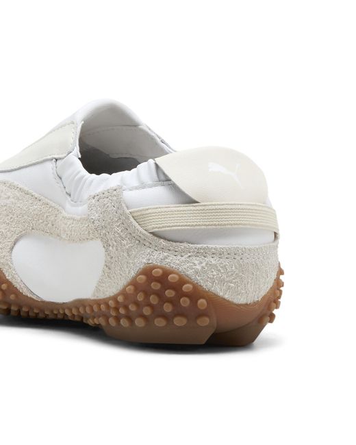PUMA White Mostro Move Sneakers