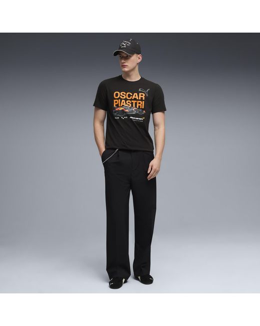 PUMA Black Mclaren Racing Oscar Piastri Driver T-shirt for men
