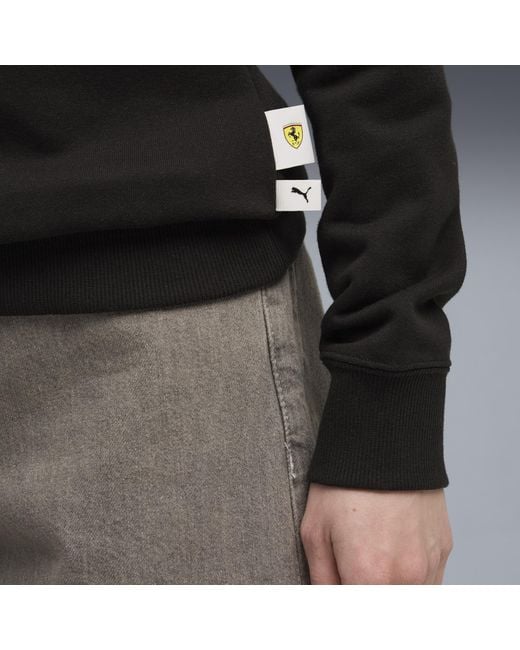 PUMA Scuderia Ferrari Sportswear Hoodie Voor Maat in het Black