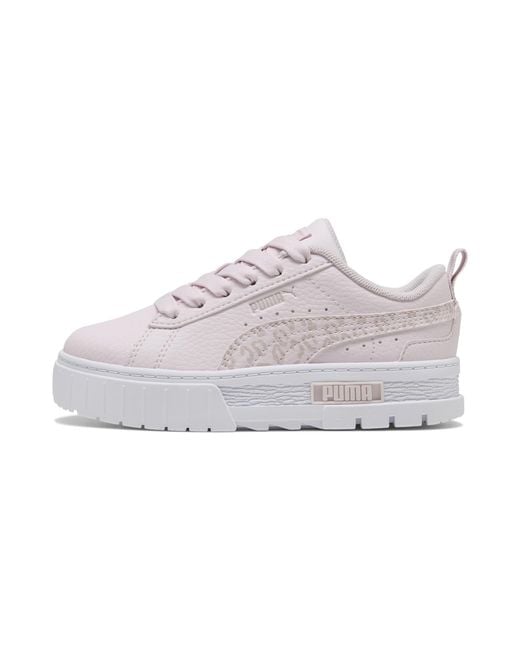 PUMA White Mayze Wild Sneakers Kids