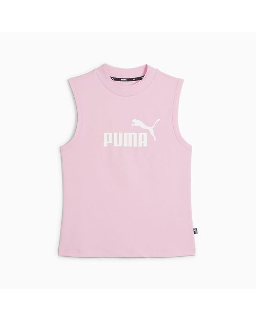 PUMA Pink Essentials Slim Logo Tank Top Shirt