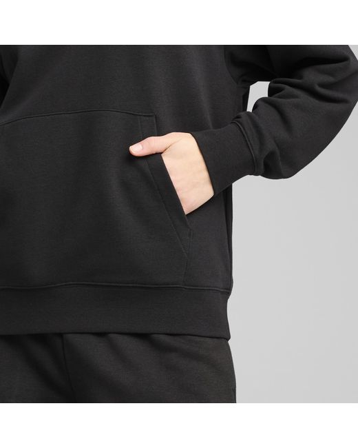 PUMA Black Essentials Script Comfort Hoodie