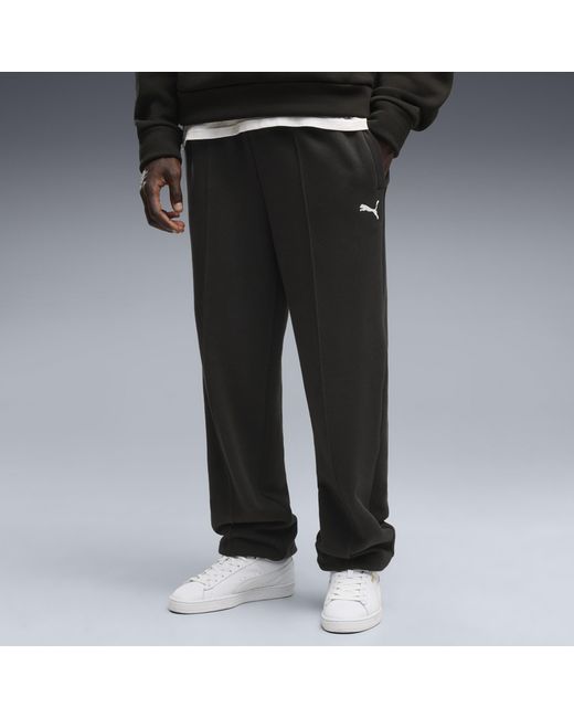 PUMA Black Essentials Relaxed Sweatpants for men