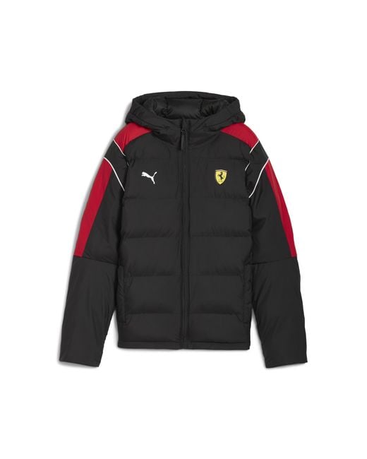 PUMA Black Scuderia Ferrari Sportswear Mt7 Pufferjacke Teenager, Kleidung