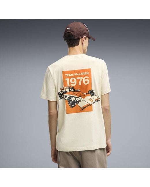 PUMA Natural Mclaren Racing Graphic T-Shirt for men