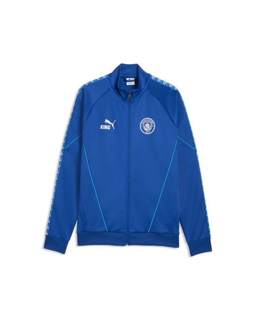 PUMA Blue Manchester City King Anthem Track Jacket for men