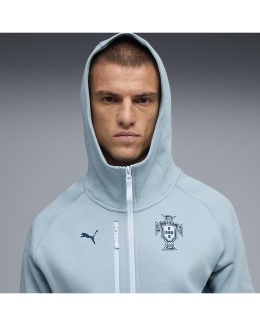 PUMA Purple Portugal Tech Full-Zip Hoodie for men