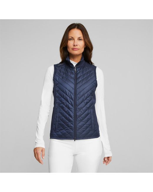 PUMA Blue Frost Golf Quilted Vest