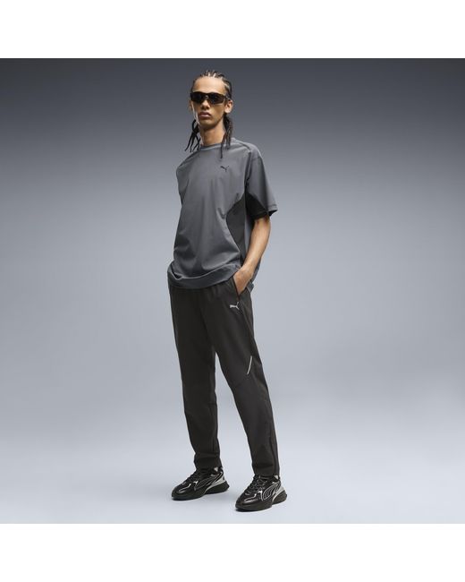 PUMA Black Tech 4-Way Stretch Track Pants for men