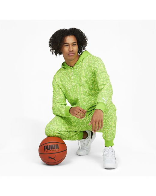 PUMA Green X Rick And Morty Slime Basketball Onesie for men