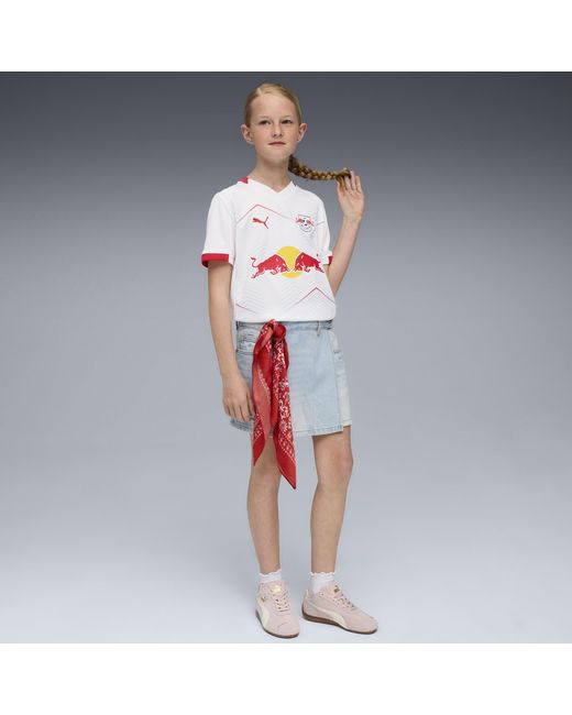 PUMA White Rb Leipzig 25/26 Heimtrikot Teenager, Kleidung, /Rot