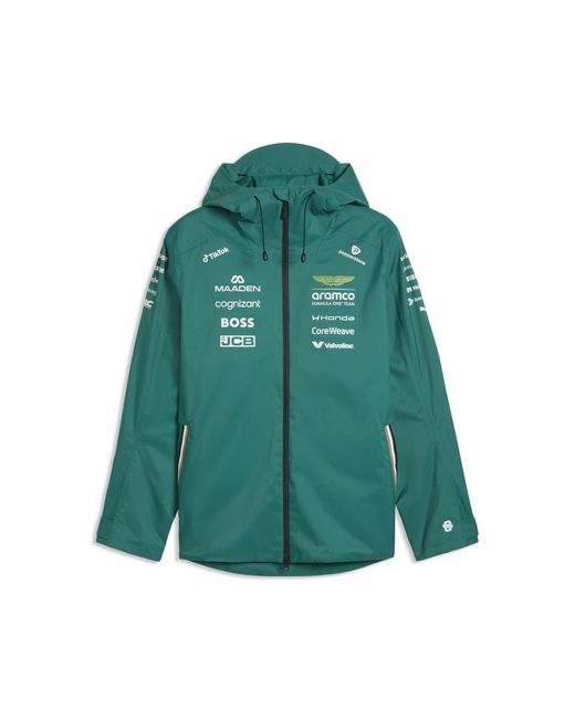 PUMA Green X Aston Martin Aramco F1 Team Replica Rain Jacket for men