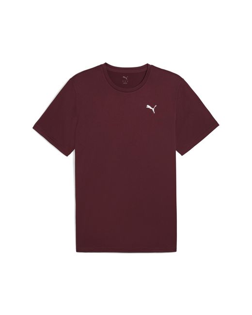 PUMA Tad Essentials Einfarbiges T-Shirt Mit Cat Logo Herren, Kleidung, Ruby Shimmer in Red für Herren