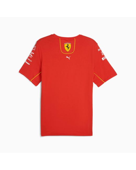 PUMA Red Scuderia Ferrari 2024 Replica Collection Team T-shirt for men