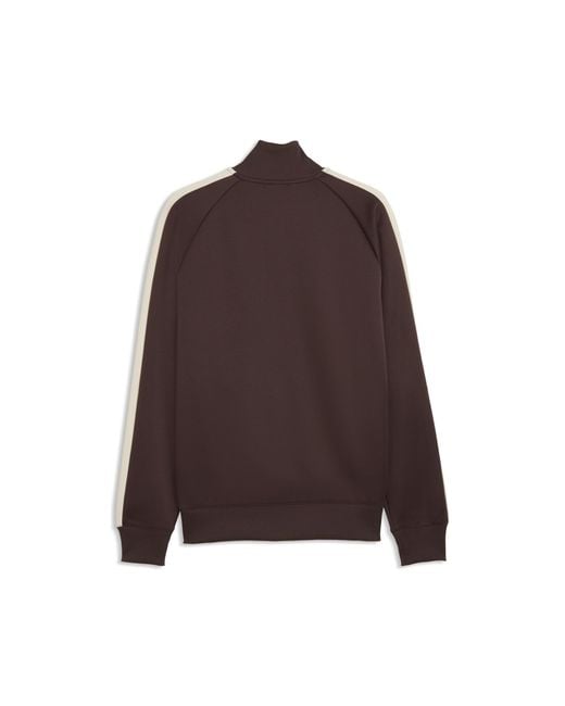 PUMA Brown T7 Track Jacket for men