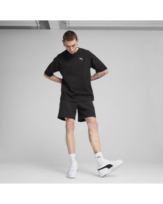 PUMA Black Wardrobe Essentials Relaxed 7" Shorts for men