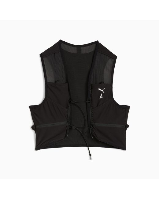 PUMA Black Seasons Trail Running Vest Jacket for men