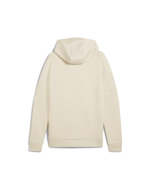 PUMA Tech Hoodie Mit Durchgehendem Reißverschluss Herren, Kleidung, Alpine Snow/Grau Echo in Natural für Herren