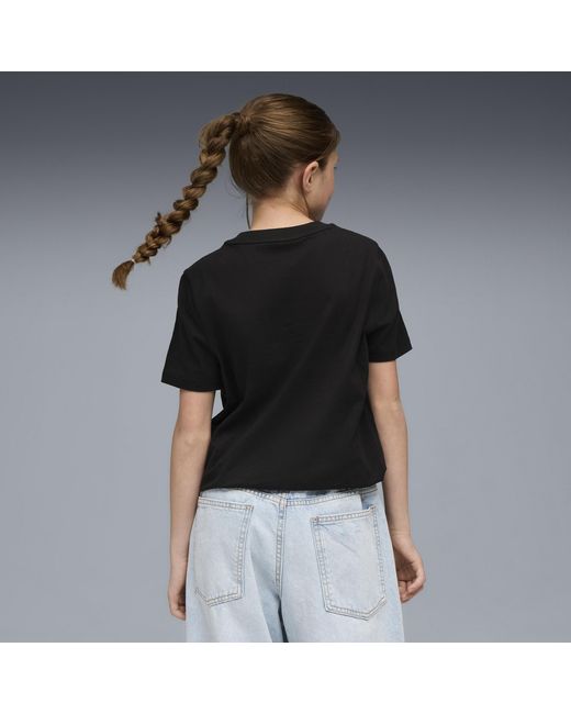 PUMA Black Essentials Graphic Animal T-Shirt Teenager, Kleidung