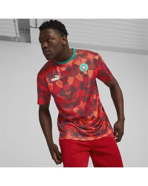 PUMA Red Morocco Ftblculture T-shirt for men