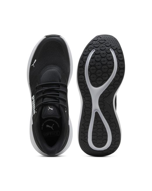 PUMA Black Softride Exo Shift Sneakers for men