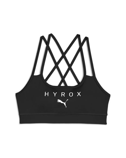 PUMA Black X Hyrox Move Strappy Bra