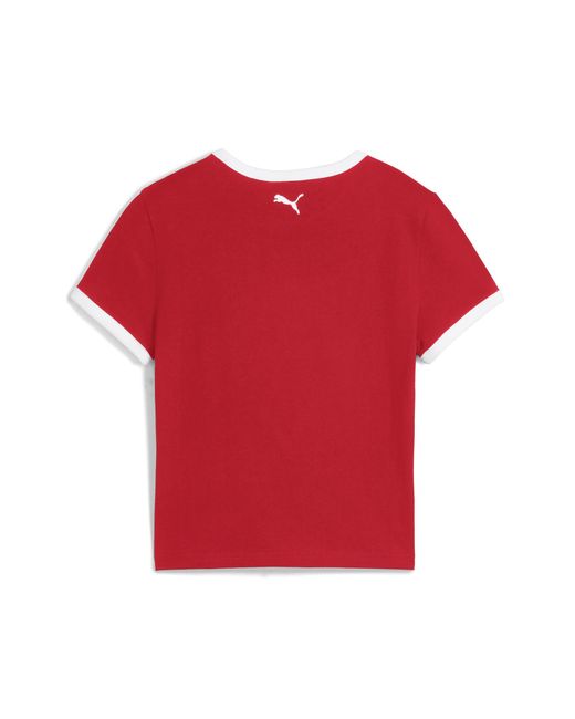 PUMA Red Future..Archive Graphic Slim T-Shirt Damen, Kleidung