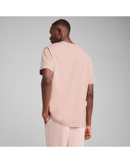 PUMA Essentials Elevated Uniseks T-Shirt Voor in het Pink