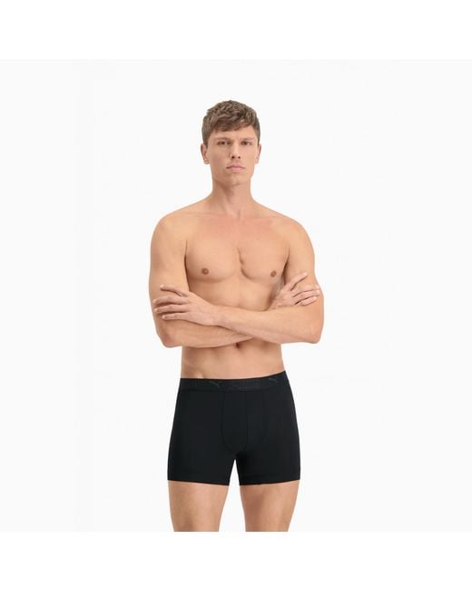 PUMA Black Sport Microfiber Boxers (2-Pack) for men