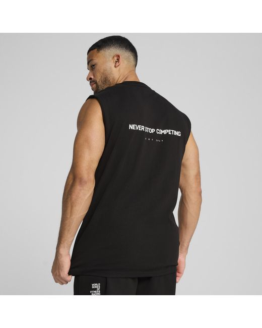 PUMA X HYROX Cut-Off Tanktop in Black für Herren