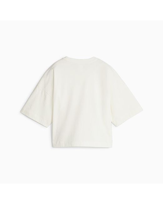 PUMA Swarovski-kristal T-shirt in het White
