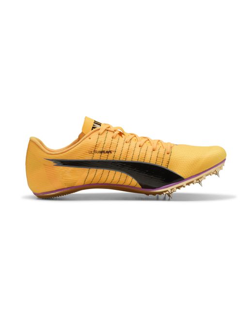 PUMA Yellow Evospeed Brush 6 Track & Field Sprinting Spikes Shoes