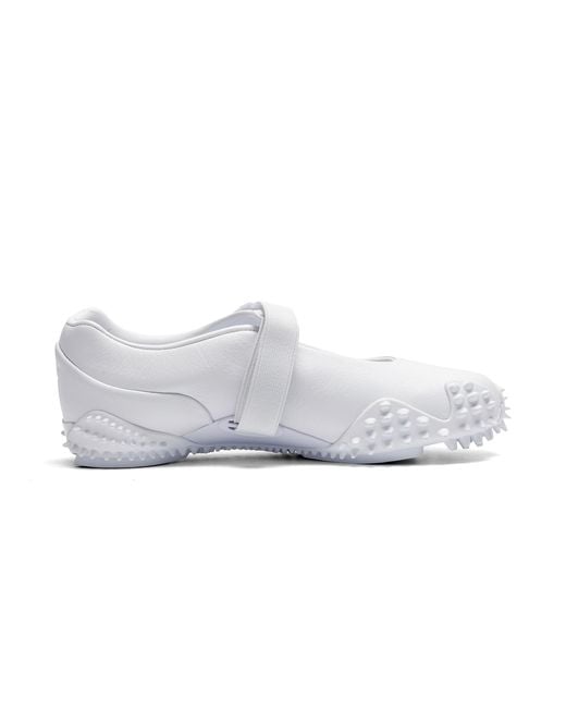 PUMA White Mostro Fey Leather Sneakers