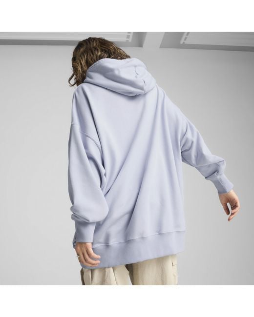 Felpa Con Cappuccio Oversize Wardrobe Ess Da Donna, /Altro di PUMA in Blue