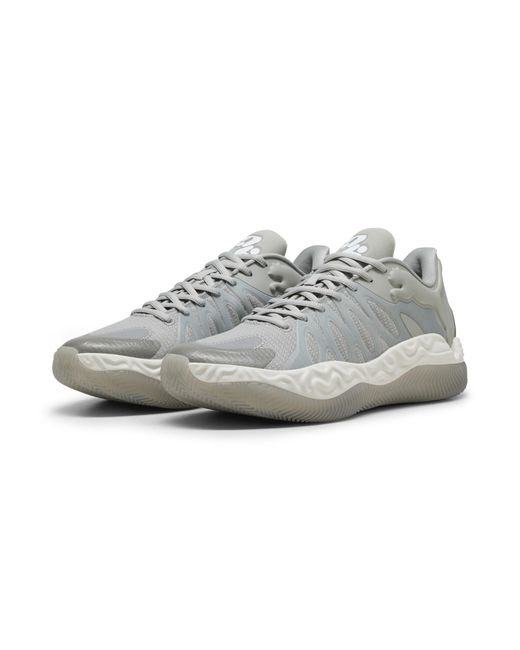PUMA Gray Hali 1 Smoke Basketball Shoes for men
