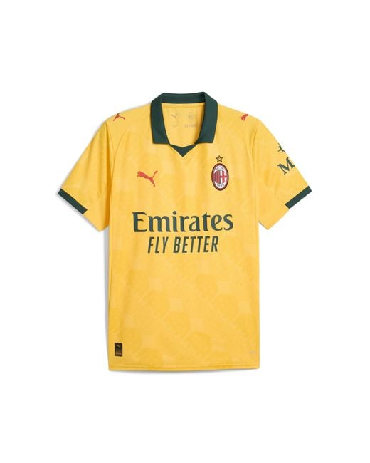 PUMA Ac Milan 25/26 Ausweichtrikot Herren, Sport, Sunny/Dark Myrtle in Yellow für Herren